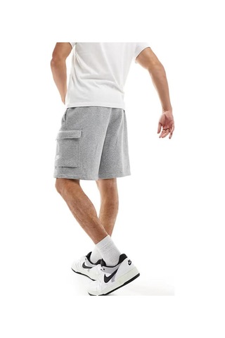 Nike Sportswear Clup Cargo Short Erkek Gri Şardonlu Bol Kesim Spor Şort