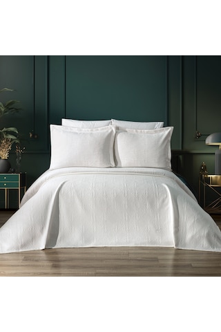 Schafer Home Jenny Yatak Örtüsü Seti 3 Parça-beyaz