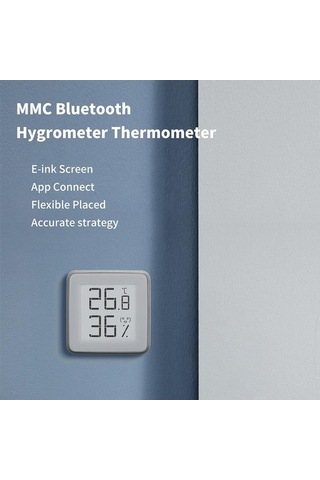 Xiaomi Mmc E-mürekkep Ekranı Akıllı Termometre Higrometre Bluetooth Ekran Dijital Nem Ölçer Sıcaklık Nem Sensörü