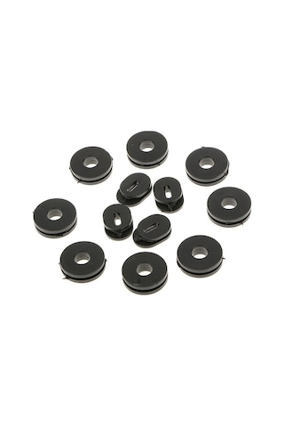 Yingfu Sunttek Gs125 Için Siyah Kauçuk Yan Kapak Motosiklet Araba Oto Grommets 12 Adet Takım Siyah