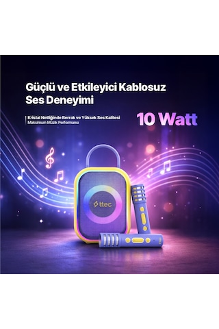 Ttec Vocalmate Taşınabilir Kablosuz Çocuk Karaoke Seti - 2bh18
