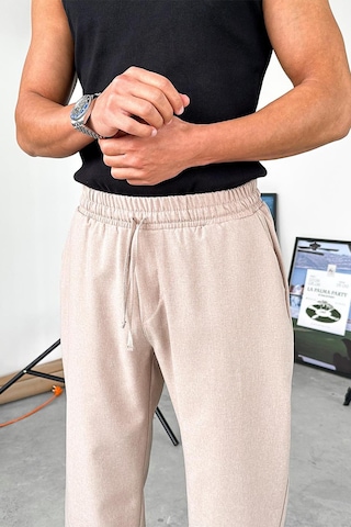 Taş Dokulu Soft Jogger Pantolon Taş