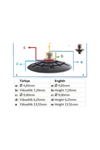 Tekne Snaperti Siyah - 30 Mm