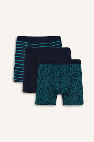 Defacto Regular Fit Çizgili 3lü Boxer T4935az25aunv135 Lacivert