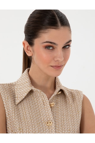 Pierre Cardin Kadın Bej Elbise Dokuma 50305999-vr011 Bej