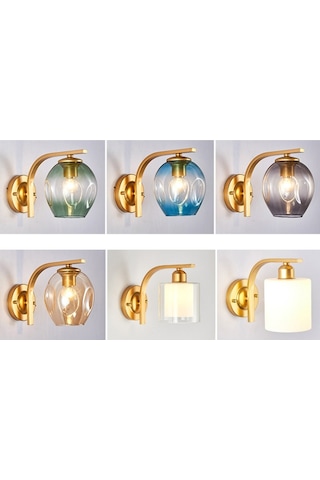 Led Duvar Lambası Altın Altın