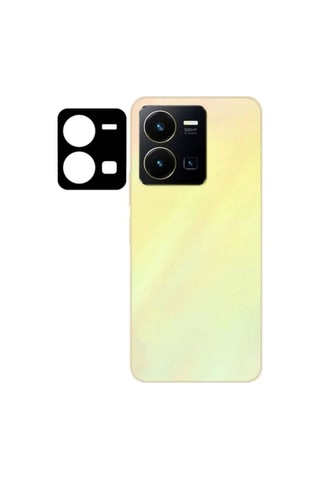 Vivo Y35s Zore 3d Kamera Camı Siyah