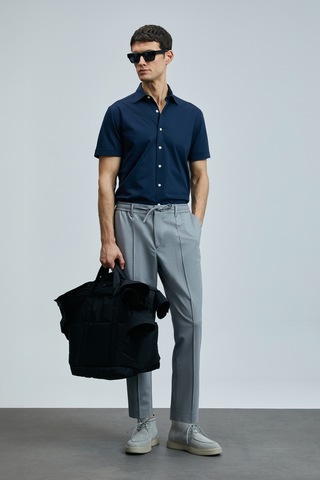 Lufian Erkek Sımon Smart Slim Fit Chino Pantolon 111190337 Gri Gri