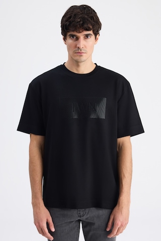 Twn Relaxed Fit Siyah Düz T-shirt 6ec146171620m 001
