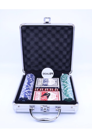 Metal Çantalı 100 Chipli Poker Oyun Seti