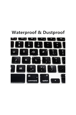 Apple Uyumlu MacBook Air 13.3' 2020 A1932 Silikon Klavye Koruyucu Türkçe