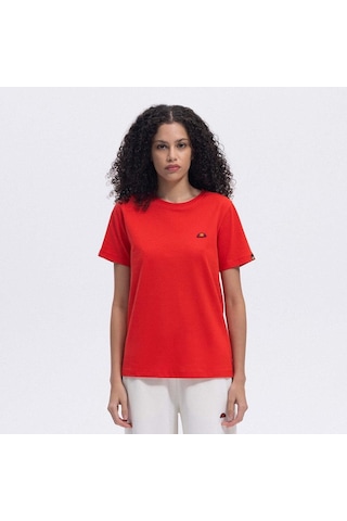 Ellesse Ef174-rd Bisiklet Yaka Kadın T-shirt - Kırmızı Kırmızı