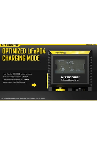 Nitecore D2 Pil  Şarj Cihazı