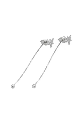 Yıldız Gümüş Küpe Ms2516 Altın