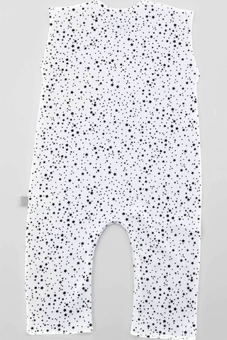 Boumini Bebek Çocuk Kolsuz Uzun Bacaklı Çıtçıtlı Tulum Yıldız Toz Çok Renkli