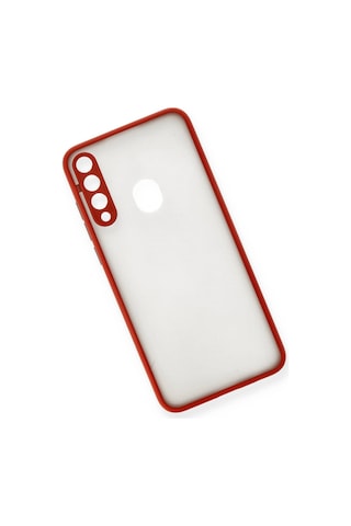 Huawei Y6p Kılıf Montreal Silikon Kapak - Kırmız 70878 Kırmızı
