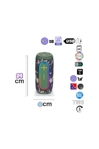 Hepu Hp-s01 20w Taşınabilir Kablosuz Bluetooth Hoparlör