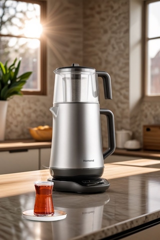 Homend Royaltea Elegant 1774H 1.7 L Konuşan Çay Makinesi