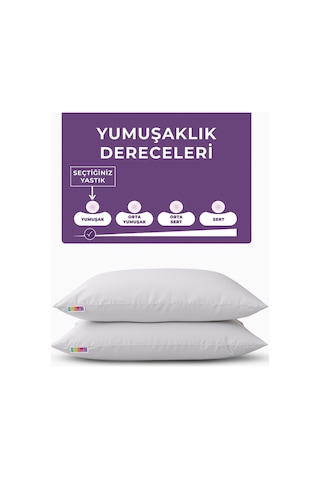 Mikro Silikon Uyku Yastığı - 2. Ürün - Daysoft Serisi - 600 Gram Beyaz