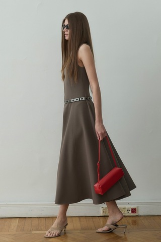 Suud Collection Siyah Metal Parça Detaylı Kemer