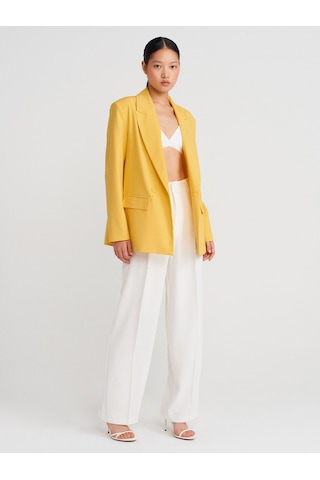 Dilvin 60767 Blazer Ceket-sarı Sari
