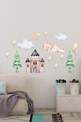 Şato Temalı Çocuk Odası Sticker Seti