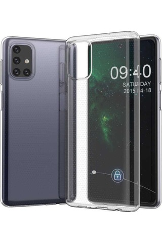 Galaxy M51 Kılıf Zore Şeffaf Ince Ve Esnek Süper Silikon Kılıf Renksiz