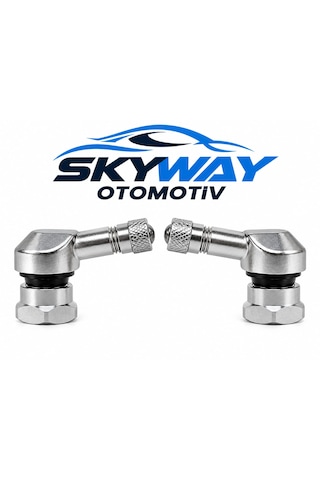 Motosiklet Krom Açılı Sibop Seti 2 Adet 11,5 Mm