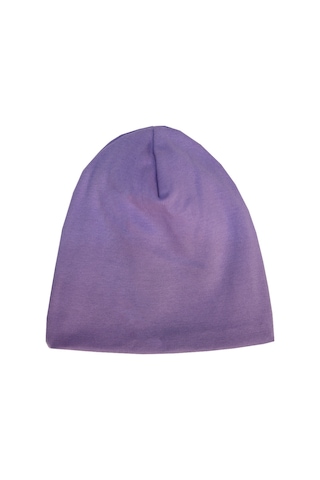 Luess Çocuk Unisex Fitilli Kışlık Bere Mor