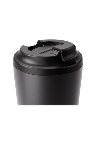 Made By Fressko Piccolo Yalıtımlı Yeniden Kullanılabilir Kahve Bardağı, Sip, Haki, 118 Ml Bpa İçermez, Sıcak Ve Soğuk İçecekler İçin, Ölçü Çizgileri, Kafelere Uygun Tasarım, Siyah