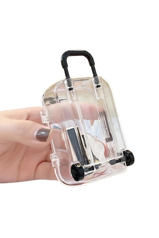 Schulzz Gerçekçi Bavul Şeklinde Mini 8x5x4 Cm Takı Saklama Kutusu