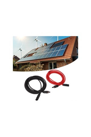 Skycity 12awg Güneş Paneli Bağlantı Kablosu, 2 Metre Uzatma Kablosu, Ip68 Koruma, 30a Akım, Güneş Enerji Sistemi İçin Ppe Bakır