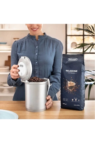 Delonghi Dlsc068 Vakumlu Kahve Saklama Kabı 1.5 Lt Gümüş