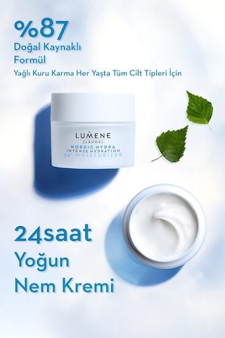 Lumene Intense Hydration 24H Moisturizer Yoğun Nem Kremi 50 ML