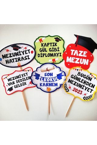 İlkokul Mezuniyet Partisi Konuşma Balonu 12 Adet