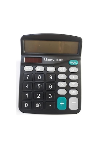 Ticon CH-5412 12 Haneli Hesap Makinesi