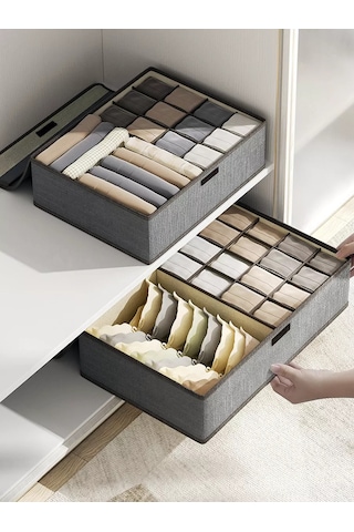 Myston House İç Çamaşırı, Çorap Ve Sütyen Saklama Düzenleyicisi 194310520 Gri