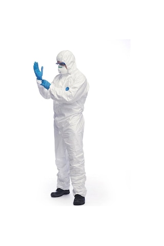 Tyvek 500 Xpert Başlıklı Kimyasal Koruyucu Tek Kullanımlıktulum Xl