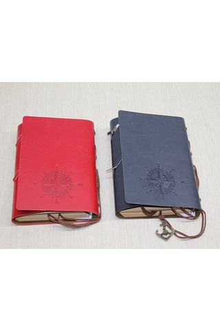 Deri Defter Yazı Aracı Çanta Aksesuarı Günlük Çok Renkli