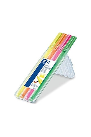 362 Sb4 Triplus Textsurfer Üçgen Highlighter Karışık Renk 4' Lü