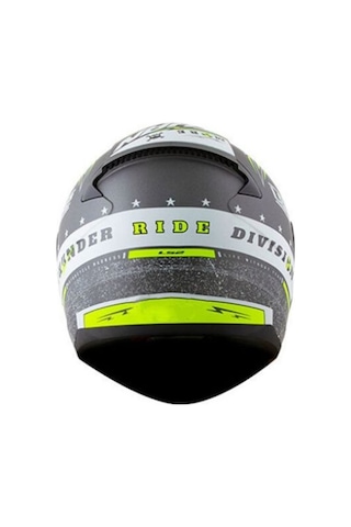 Ls2 Rapıd Thunder Mat Tıtanıum-Neon Sarı Kask