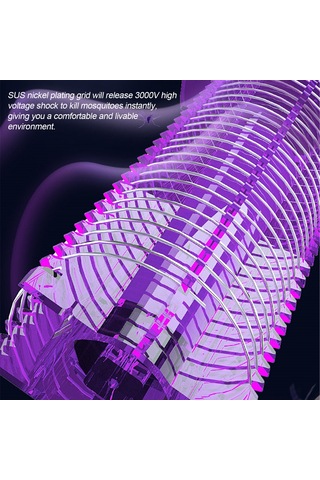 Tenfowee Taşınabilir Şarjlı Sinek Öldürücü - 360 Uv Işık Ve Elektrik Şoku İle Etkili Sinek Avı