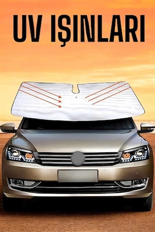 Oto Güneşlik Tüm Araç Tiplerine Uygun Isı Önleyici Belirtilmemiş