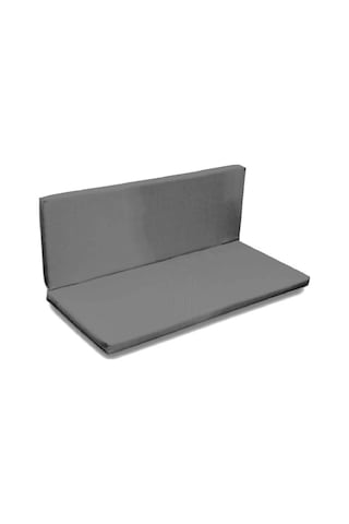 Bank Minderi Sırtlıklı Arkalıklı Bank Minderi Bahçe Balkon İçin 110x50x5cm Gri