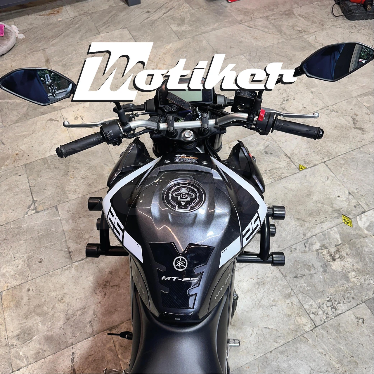 Yamaha Mt-25 2024 Depo Üstü Sticker Etiket Modeli Beyaz Renk