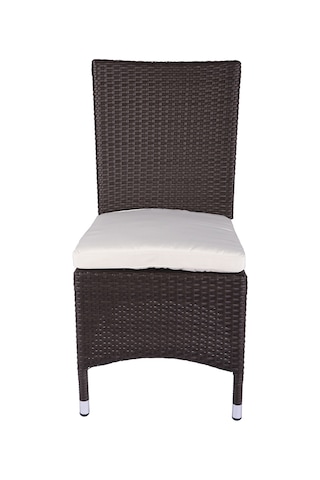 Haba Haba Bahçe Gredi Kolsuz Sentetik Rattan Koltuk 65*59*92.5 Cm Kahverengi