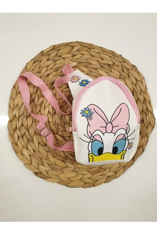 Çantalı Kız Çocuk Kot Slopet Elbise