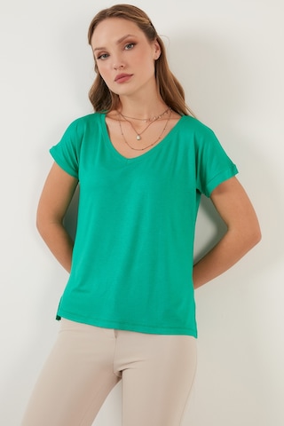 Lela V Yaka Rahat Kesim Yırtmaçlı Bayan Bluz 5862000 Benetton