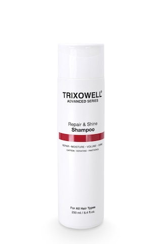 Trixowell Advanced Series Repair & Shine Shampoo Kafein, Keratin Ve Panthenol İçeren Onarıcı, Nemlendirici Ve Hacim Veren Şampuan 250 Ml
