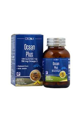 Ocean Plus Balık Yağı Omega3 1200 Mg 50 Softjel Kapsül 3 Adet